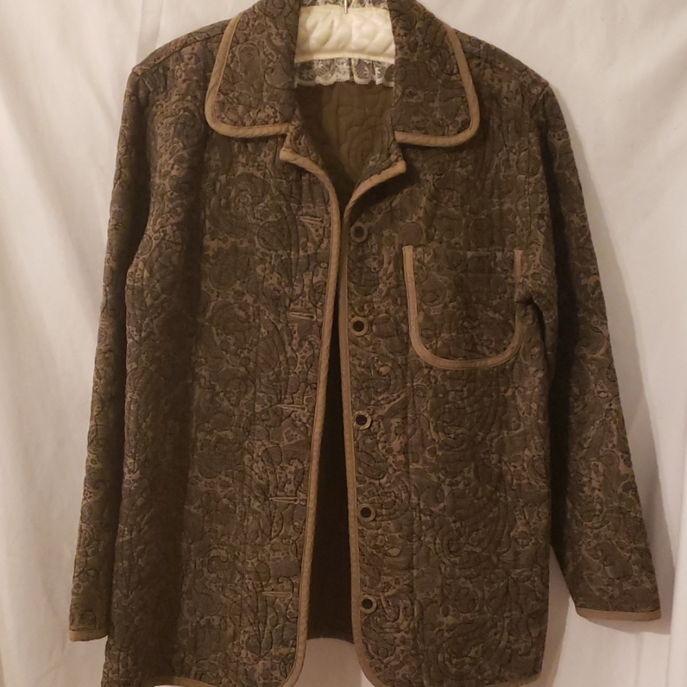 Khaki quilted jacket NWOT by Democracy, P
